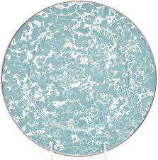 Golden Rabbit Sea Glass Swirl Dinner Plate